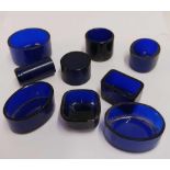 BAG OF BLUE GLASS LINERS