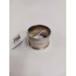 A GOOD PLAIN SILVER NAPKIN RING,