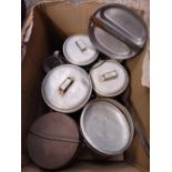 CARTON WITH ALUMINIUM MILITARY STYLE BILLIE CANS,