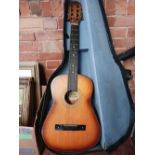 AN AUDITION GUITAR WITH CASE