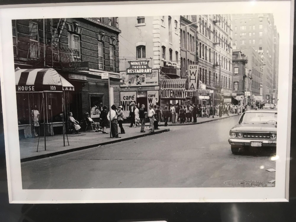 BLACK & WHITE PHOTOGRAPH OF A STREET IN GREENWICH VILLAGE, NEW YORK CITY. - Image 2 of 2