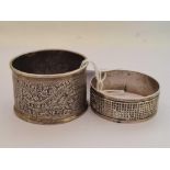 2 SILVER NAPKIN RINGS