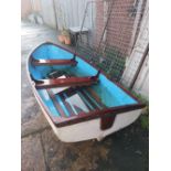 ROWING BOAT 117" x 52" NAMED 'SEA WITCH'
