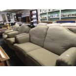 LOUNGE SUITE WITH 3 SEATER SETTEE & 2 ARMCHAIRS