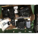 BOX OF CAMERAS,