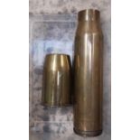 2 MILITARY SHELL CASINGS