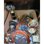 CARTON WITH MISC SHOOTING TROPHIES, SHIELDS, CUPS STATUES ETC,