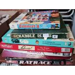 QTY OF BOXED BOARD GAMES, MONOPOLY, RAT RACE,