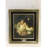 FINE QUALITY OIL PAINTING PORTRAIT OF 2 CHILDREN,