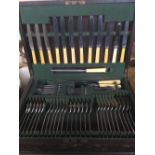VINTAGE CARTON OF CUTLERY BY AE POSTON & CO, SHEFFIELD,