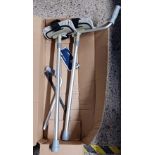 PAIR OF FOREARM PLATFORM CRUTCHES,