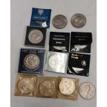 13 VARIOUS GB CROWNS (INCL;