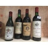 3 VINTAGE BOTTLES OF CLARET, 1967,