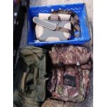 CRATE WITH CAMOUFLAGE BACKPACK,