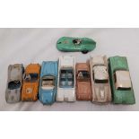 8 X VINTAGE CORGI / DINKY CARS