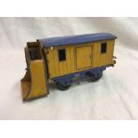 AN 'O' GAUGE SNOW PLOUGH MINUS IT'S DRIVING BAND