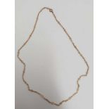 15ct GOLD NECKLACE, APPROX WEIGHT 3.