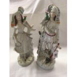 PAIR OF STAFFORDSHIRE STYLE FIGURES,