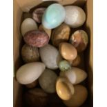 CARTON OF STONE EGGS