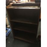 SMALL VINTAGE OAK BOOKCASE WITH 4 SHELVES