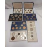 6 VARIOUS COIN COLLECTIONS (GEORGE V 1929,