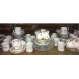 SHELF WITH BROKEN SETS OF CHINA INCL; COLCLOUGH KENT,