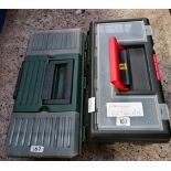 2 EMPTY PLASTIC TOOL BOXES