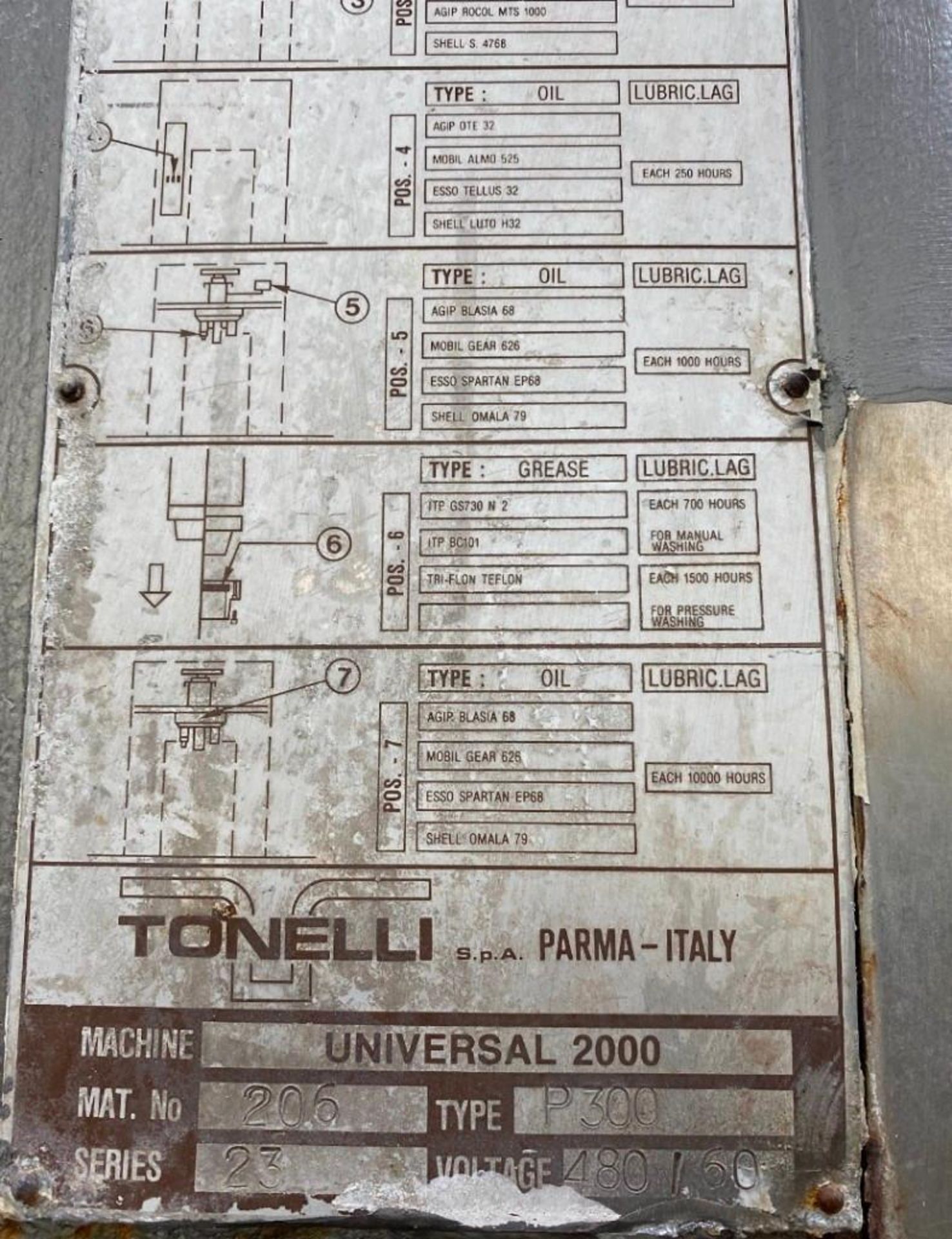 TONNELLI MIXER; MODEL P300 - Image 7 of 7