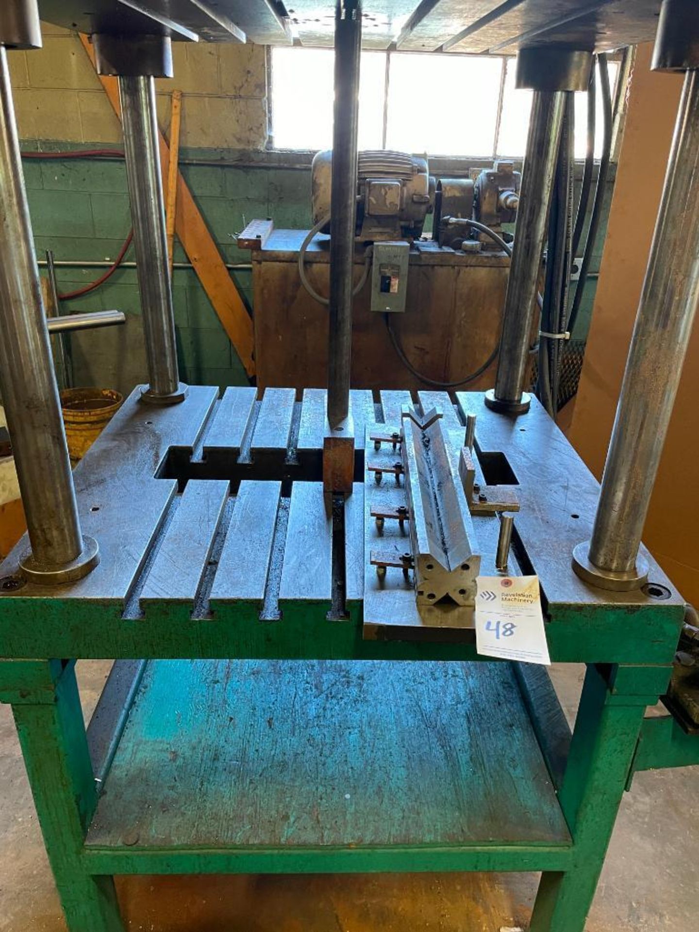 4 POST HYDRAULIC PRESS AND ACCESSORIES; $750 LOADING FEE - Image 2 of 7