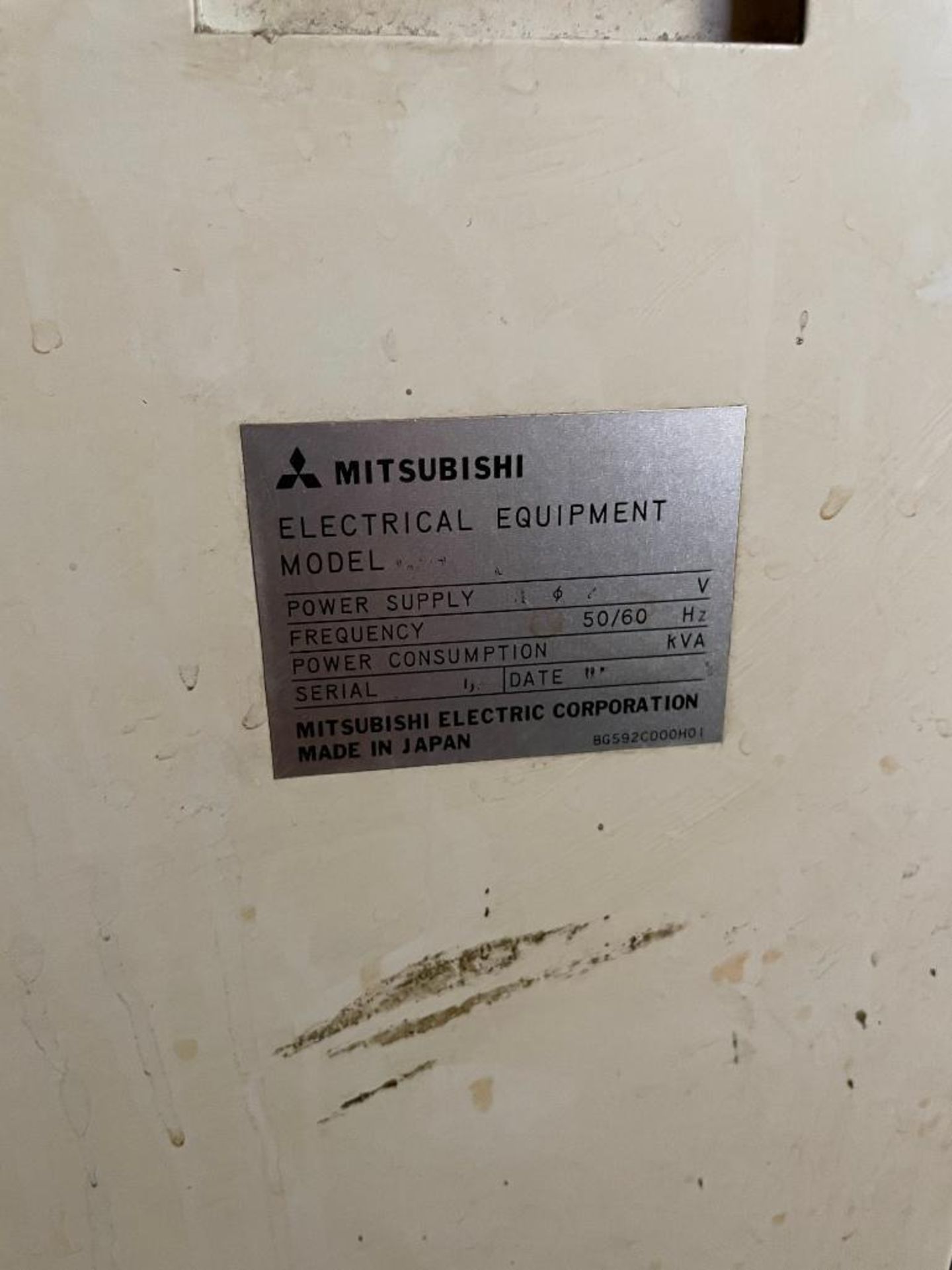 MITSUBISHI ELECTRICAL DISCHARGE MACHINE; MODEL DWC-200-A; NOT IN OPERATION, LOADING FEE $750 - Image 8 of 13