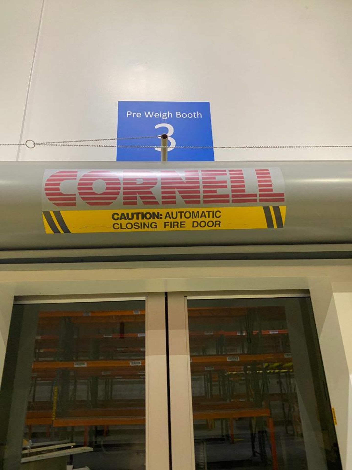 CORNELL FIRE DOORS; MANUALLY OPERATED; 76" WIDE X 8' TALL - Image 2 of 4