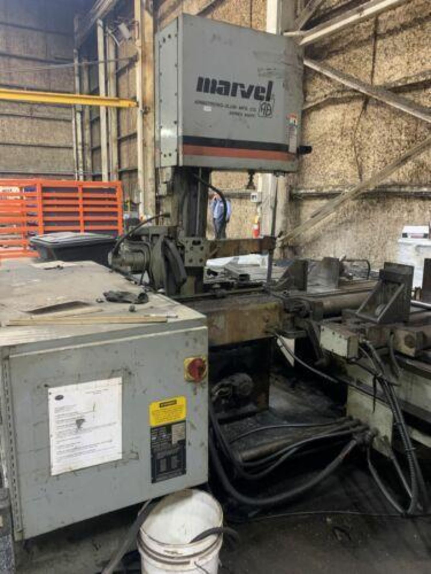 MARVEL 81A12PC AUTOMATIC VERTICAL BAND SAW; YEAR 2001 - Image 6 of 11