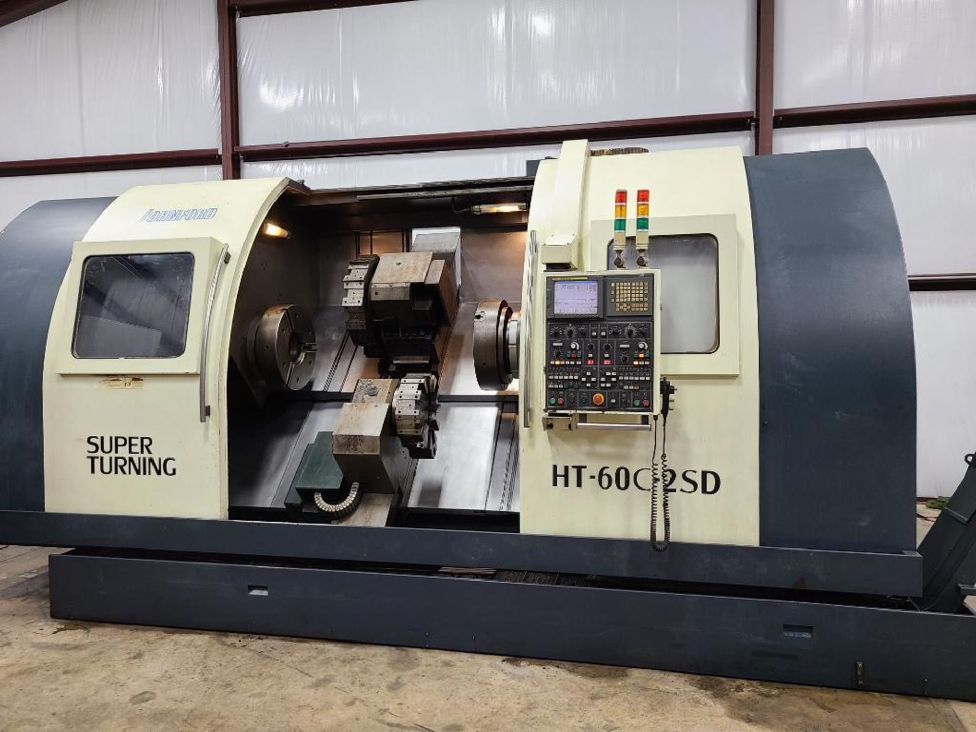 JOHNFORD CNC SUPER TURNING CNC HT-60C-2SD FANUC 18I-TB; YEAR 2006 - Image 4 of 13