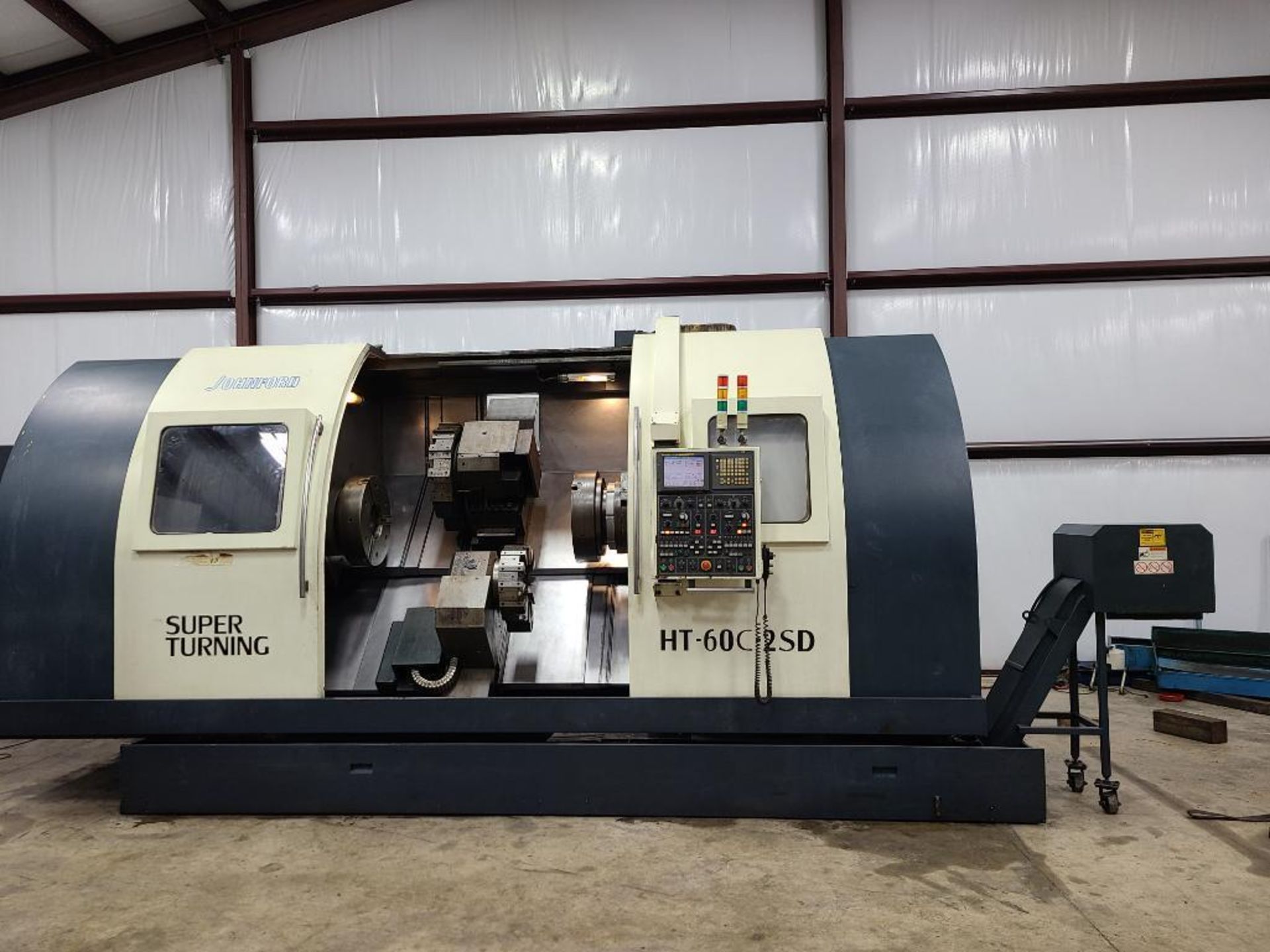 JOHNFORD CNC SUPER TURNING CNC HT-60C-2SD FANUC 18I-TB; YEAR 2006 - Image 2 of 13