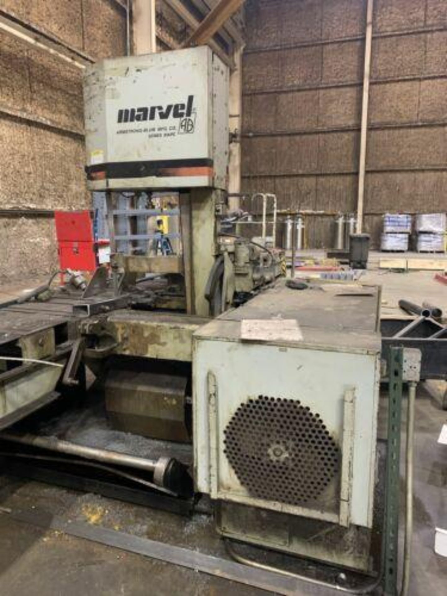 MARVEL 81A12PC AUTOMATIC VERTICAL BAND SAW; YEAR 2001 - Image 9 of 11