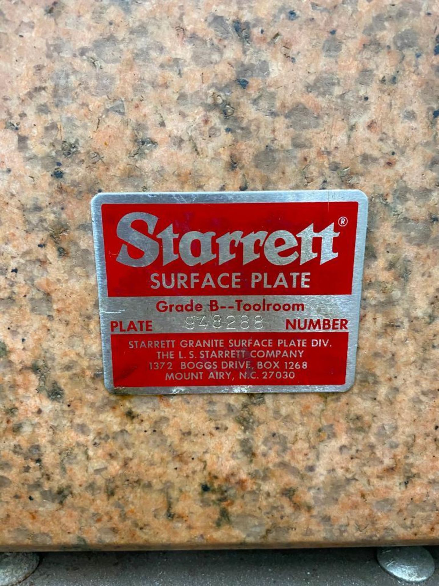 STARRETT SURFACE PLATE, SUBURBAN PRECISION ANGLE PLATE AND MITUTOYO INSPECTION EQUIPMENT - Image 2 of 6