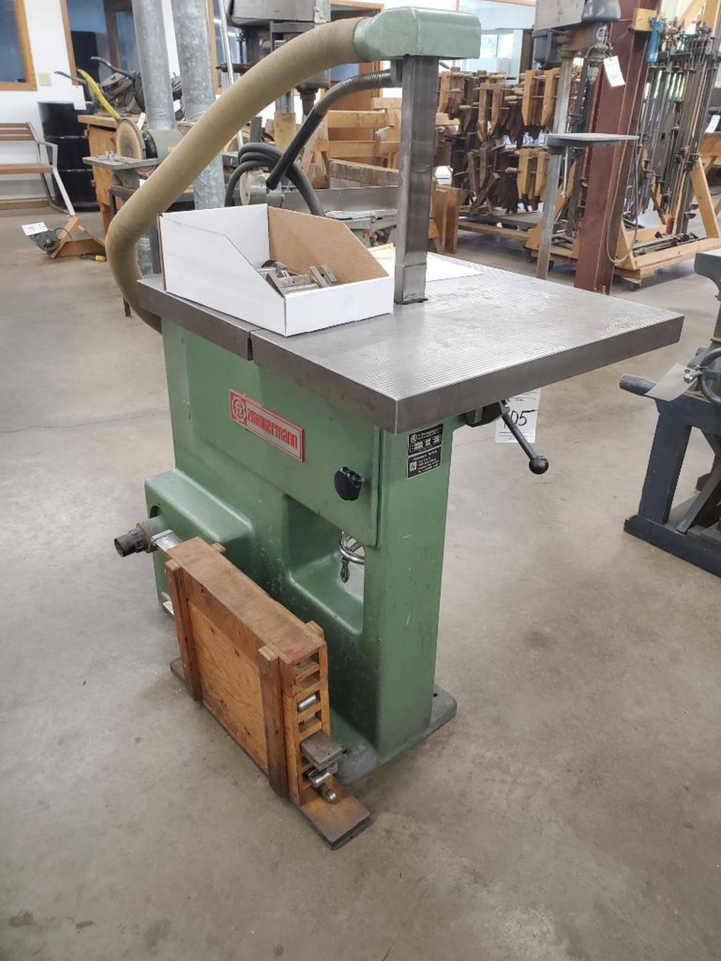 ZIMMERMAN PROFILER BELT SANDER; WITH PROFILE BARS AND EXTRA BELTS - Image 2 of 12