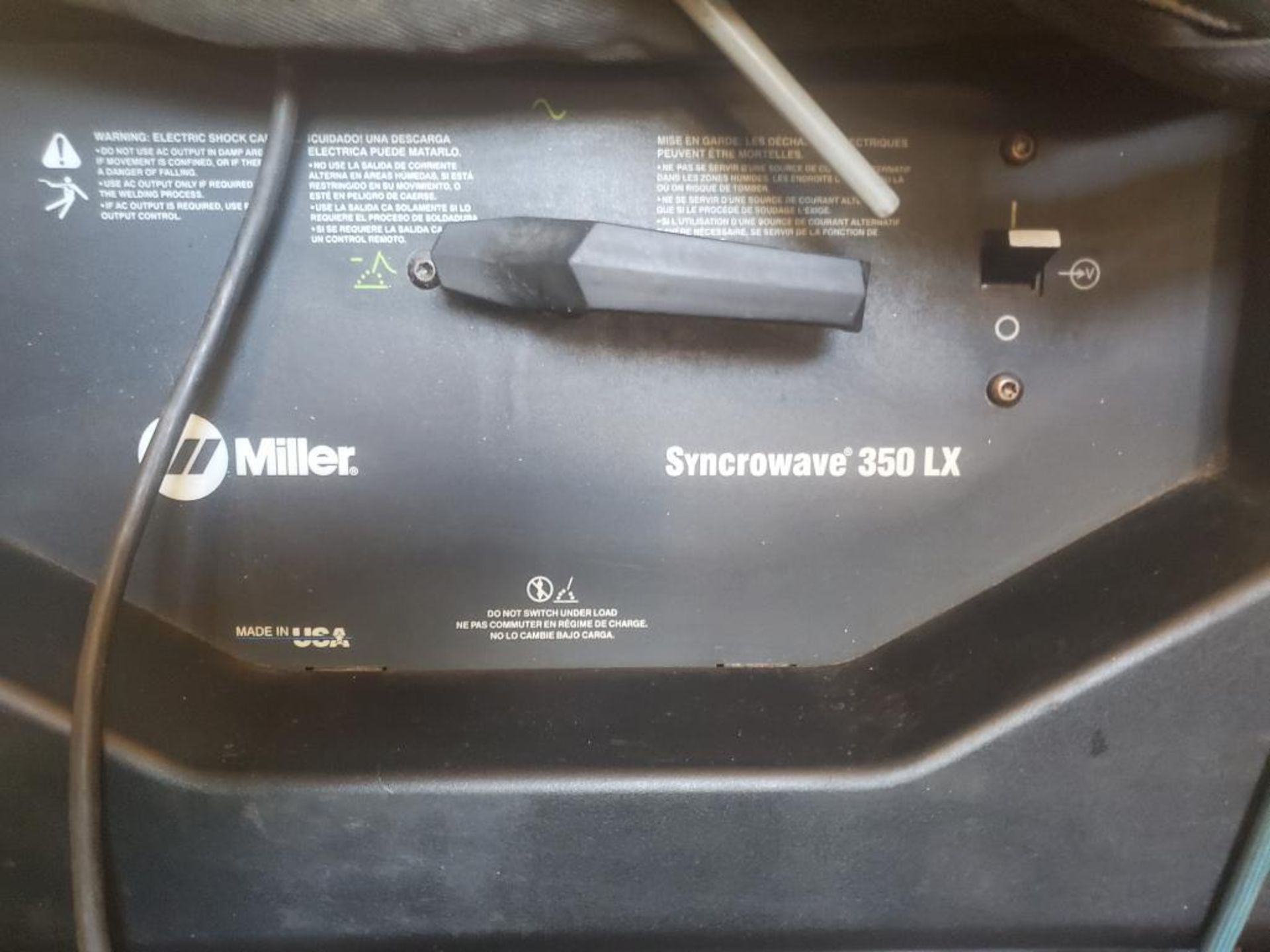 MILLER SYNCROWAVE 350 LX TIG WELDER - Image 4 of 8