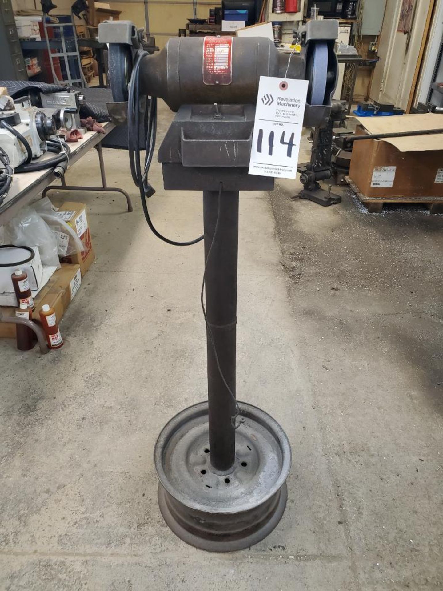 WISSOTA BENCH GRINDER WITH STAND