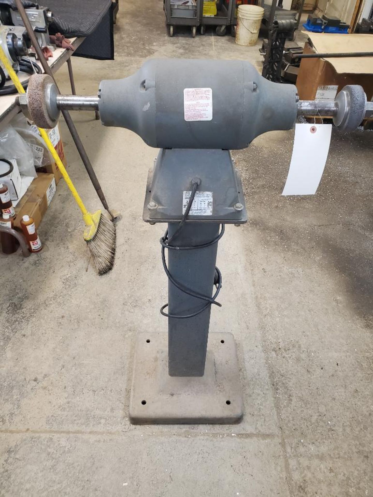 BALDOR 3/4 HP INDUSTRIAL PEDESTAL BUFFER GRINDER 332B