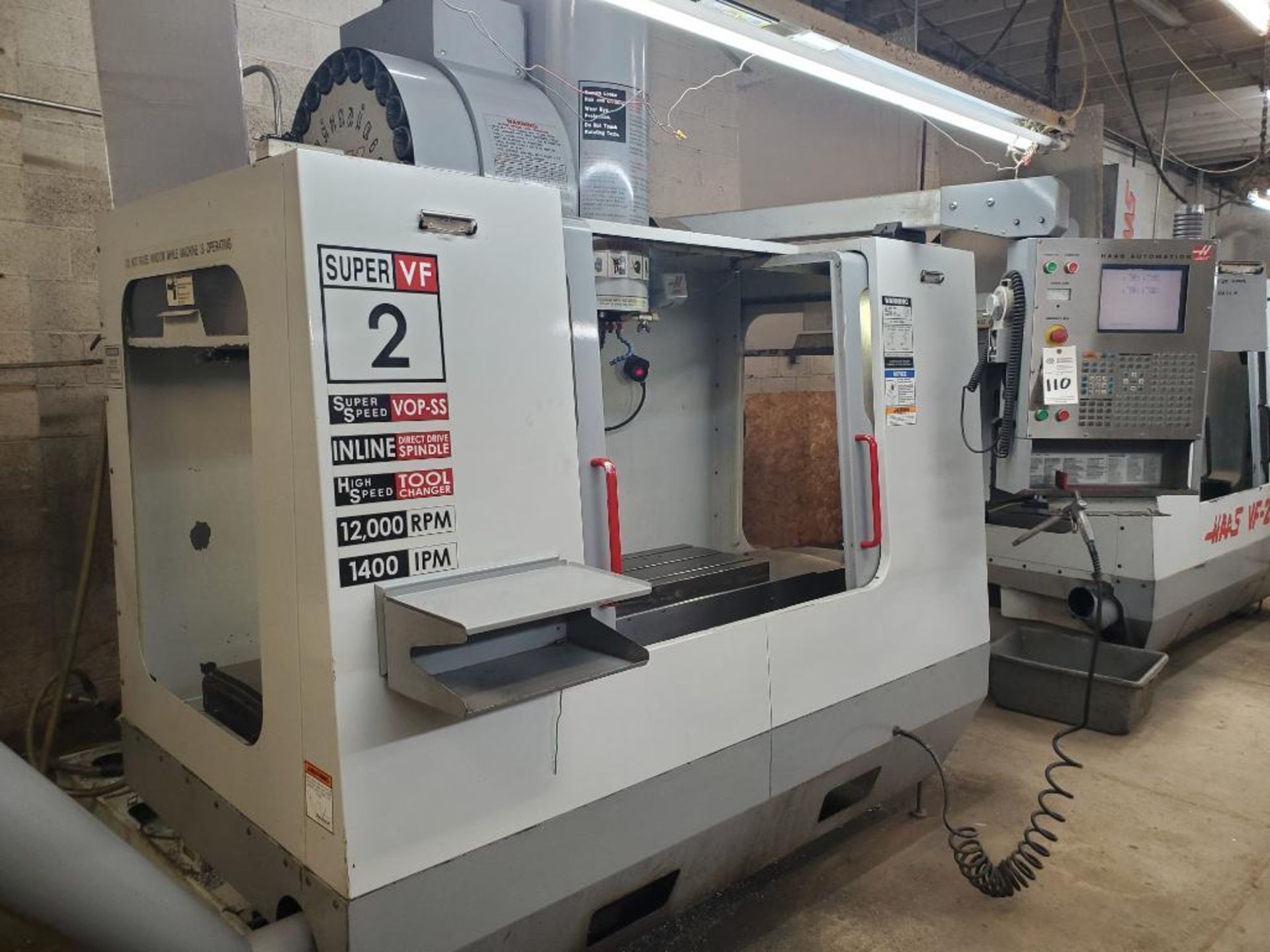 2004 HAAS SUPER VF-2 VMC; S/N 37064; 12K RPM SPINDLE