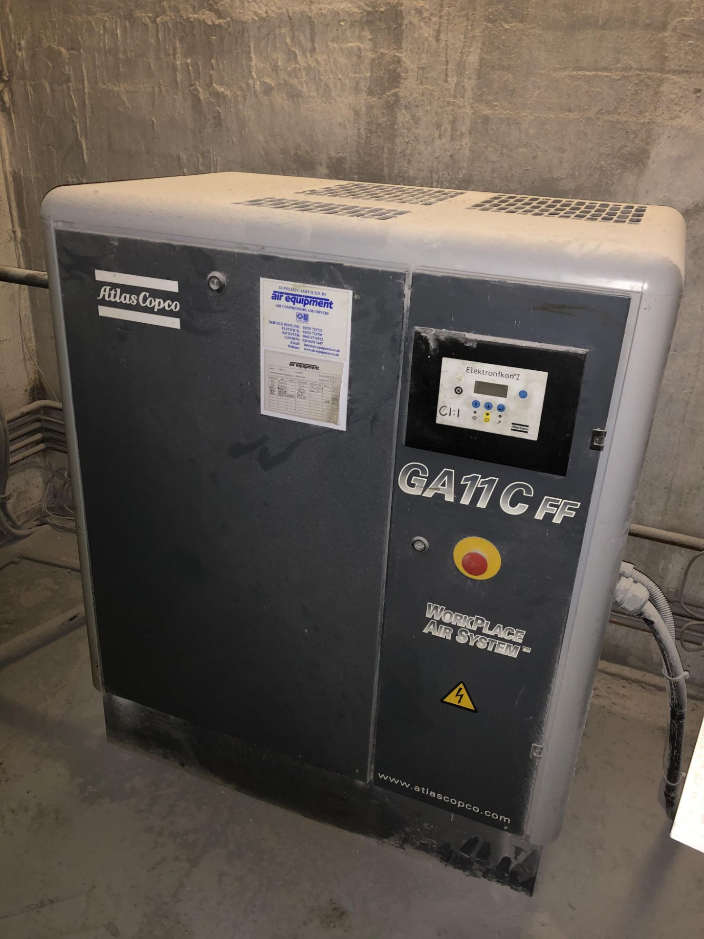 Atlas Copco GA11 CFF Screw Compressor with 500ltr Receiver