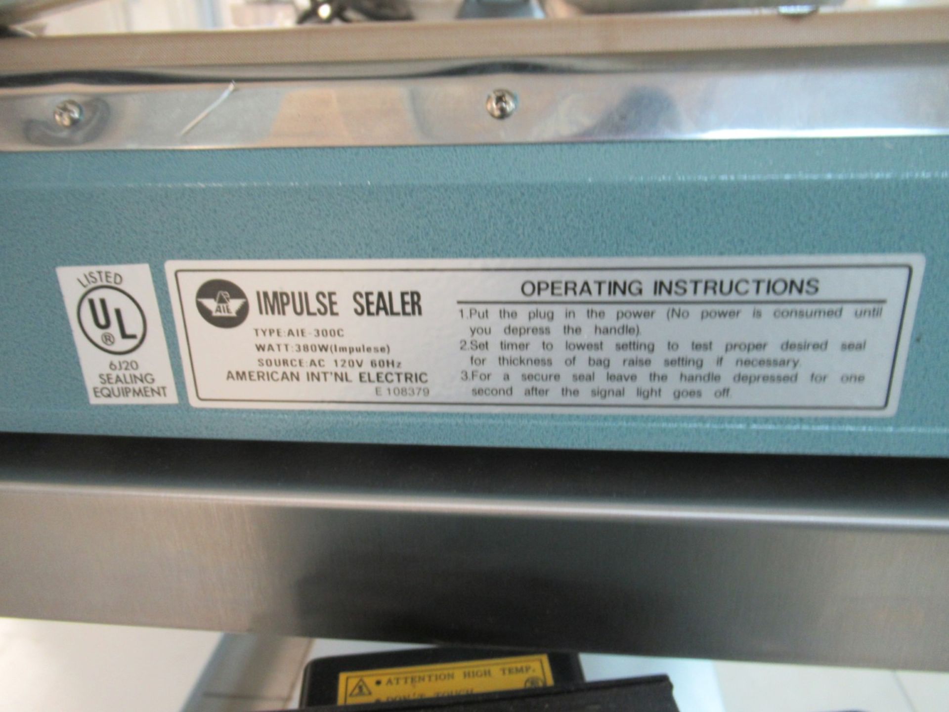 Impulse Bag Sealer - Image 5 of 5