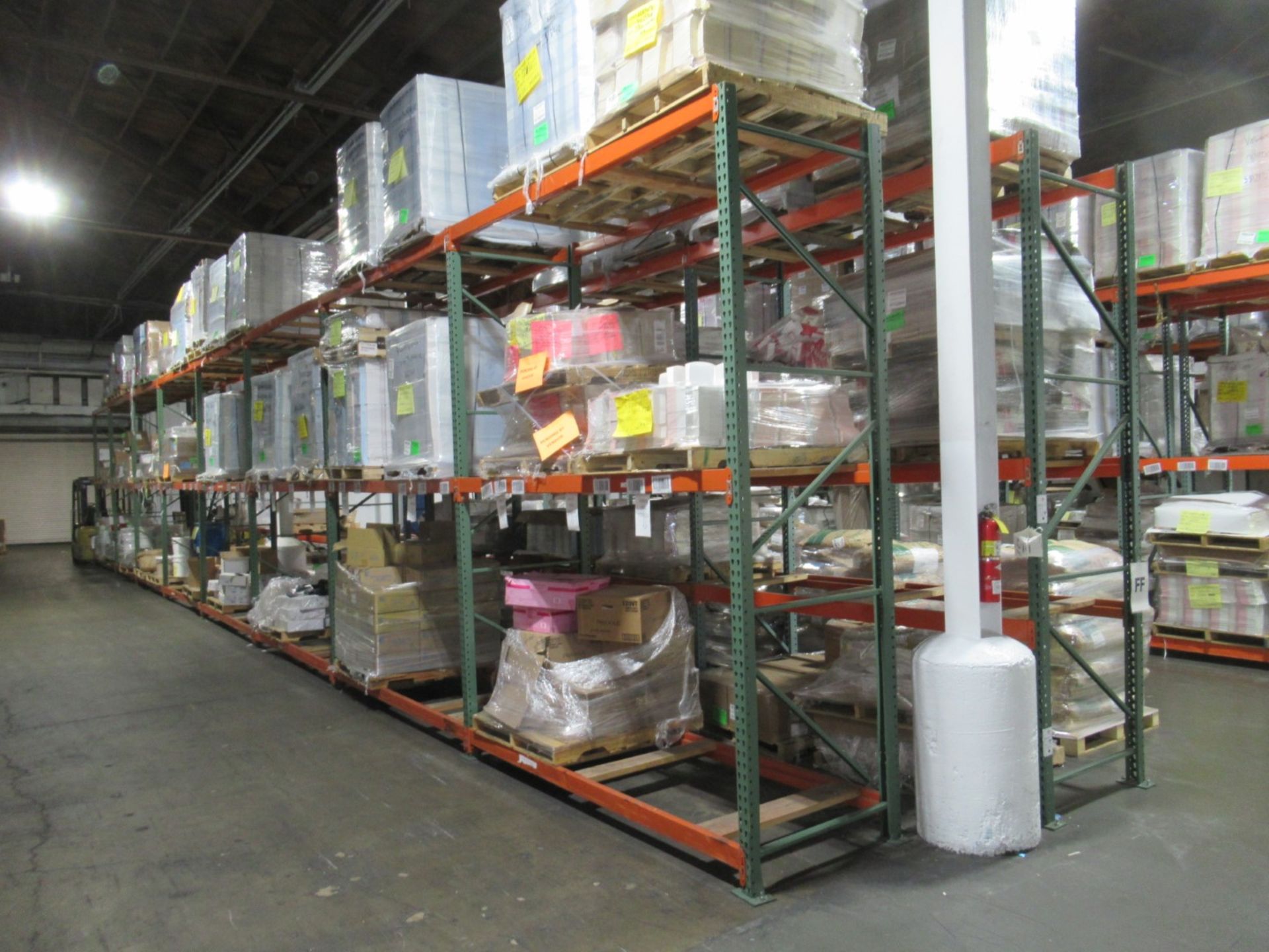 Double Row of Pallet Racking