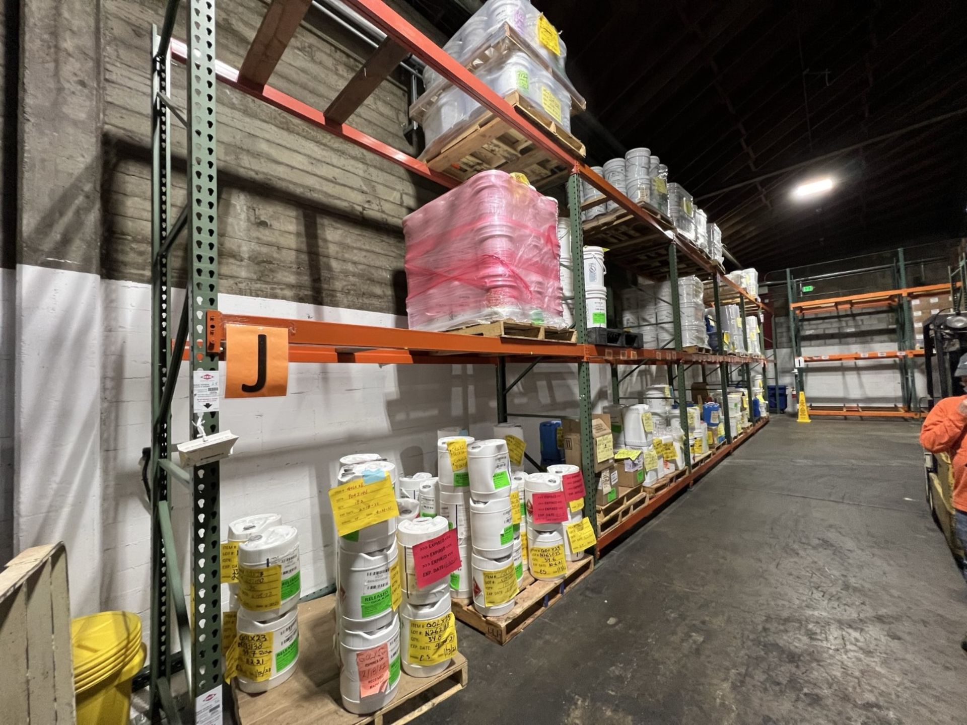 Row of Pallet Racking