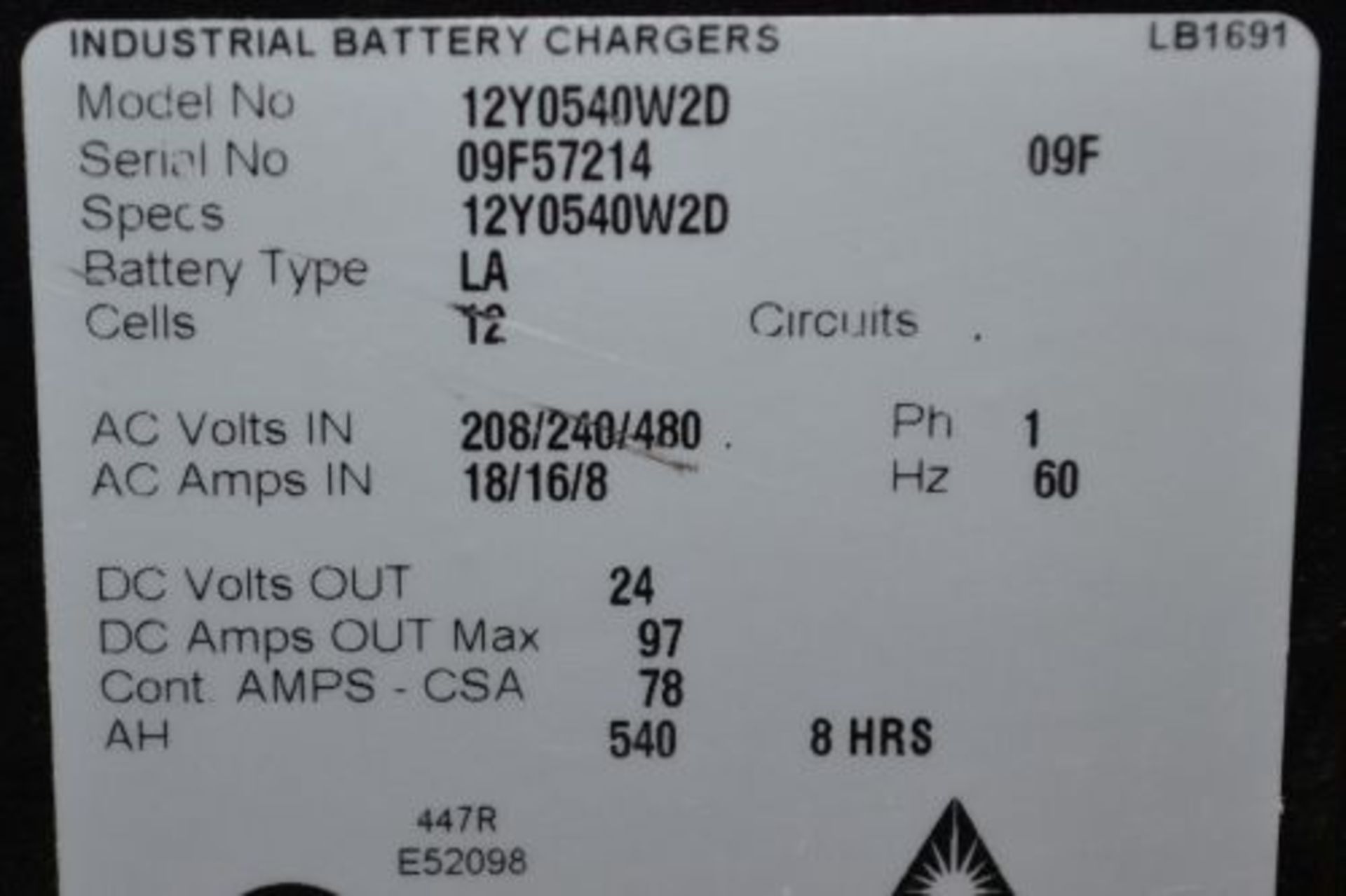Applied Energy Solutions Workhorse 24 volt battery charger - Image 5 of 5
