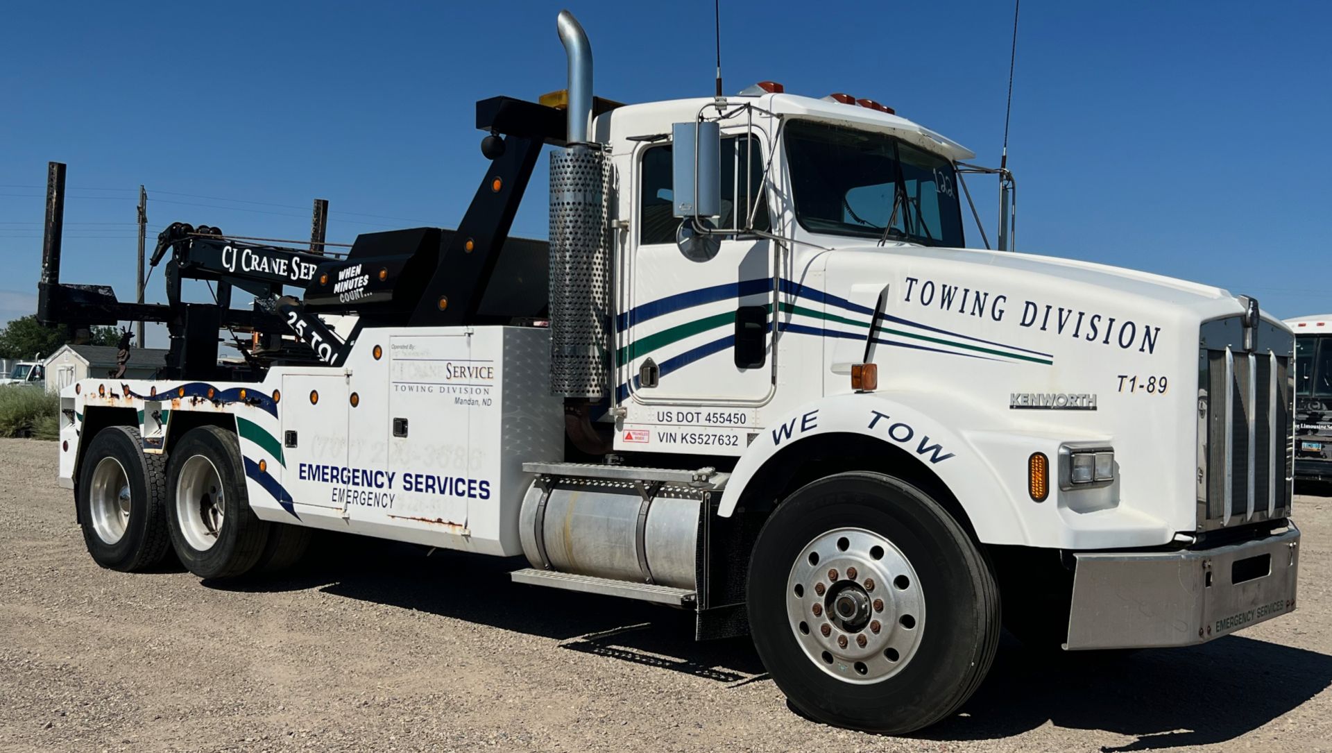 1989-25 TON KENWORTH TOW TRUCK - Image 4 of 7