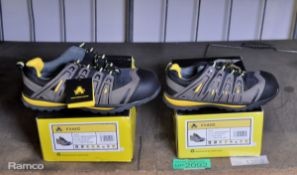 2x Pairs of Ambler FS42C safety shoes - 1x size 6 & 1x size 12