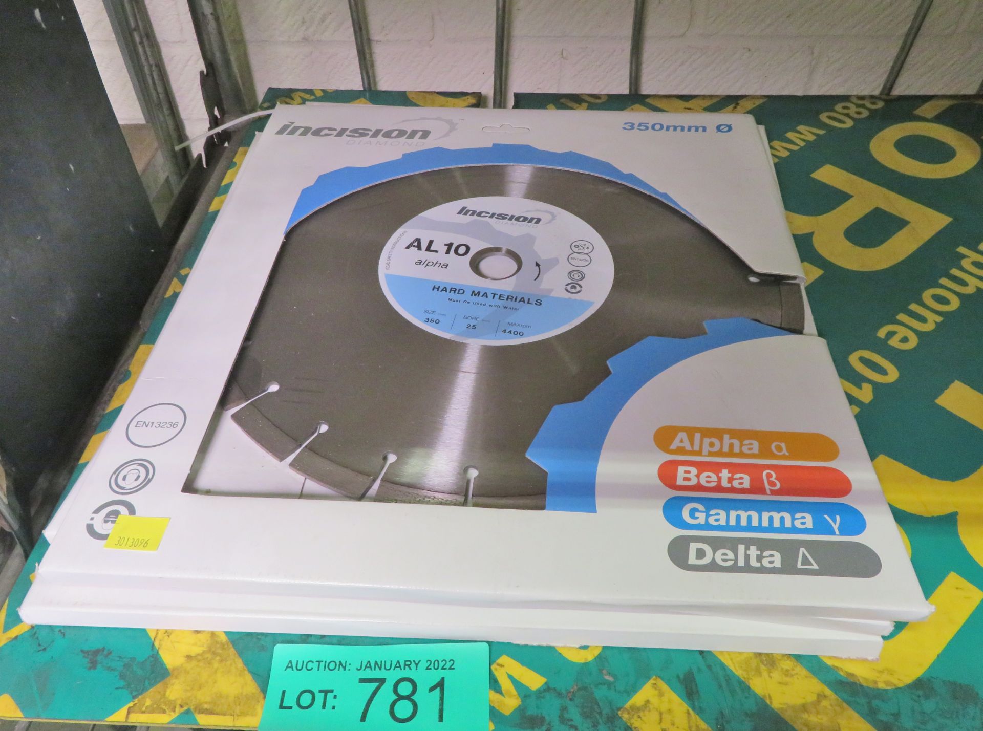 3x Incision AL10 Professional Diamond Blades Hard Materials 350mm