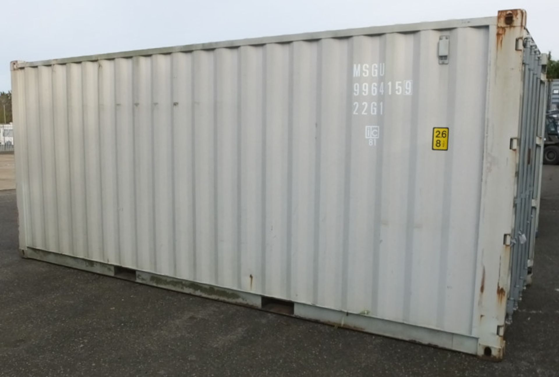 20ft ISO container - Type CX00-20MOS - grey - LOCATED AT OUR CROFT SITE NEAR SKEGNESS - Image 3 of 12